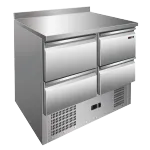 Saladette réfrigérée 4 tiroirs inox REDFOX Saladette réfrigérée 4 tiroirs inox REDFOX