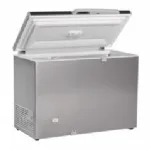 Congélateur coffre porte pleine aspect inox 350L TENSAI Congélateur coffre porte pleine aspect inox 350L TENSAI