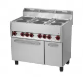 Fourneau 6 plaques rondes sur four électrique REDFOX Fourneau 6 plaques rondes sur four électrique REDFOX