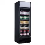 Armoire à boisson 1 porte vitrée 360 Litres noir avec bandeau CUISTANCE Armoire à boisson 1 porte vitrée 360 Litres noir avec bandeau CUISTANCE