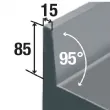 Table rfrigre positive 3 portes avec dosseret DIAMOND - DT178/P9A DT178/P9A_PROMO