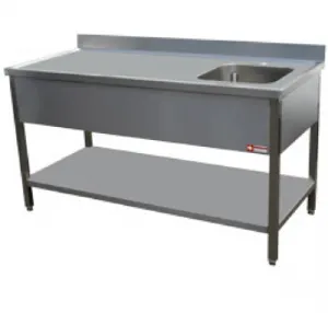 Table du chef inox cuve  droite 1800x700mm DIAMOND - TV1871DA TV1871DA_PROMO