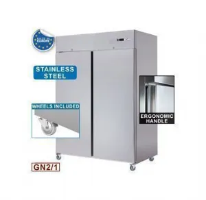 Frigo professionnel positif inox 2 portes 1400L DIVERSO by Diamond WR-GN14P-X/R2_PROMO