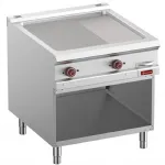 Plancha professionnelle électrique rainurée / lisse en fonte 2 zones sur baie libre DIAMOND profondeur 900mm Plancha professionnelle électrique rainurée / lisse en fonte 2 zones sur baie libre DIAMOND profondeur 900mm