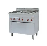 Fourneau 5 plaques électriques sur four électrique GN1/1 DIAMOND profondeur 600mm Fourneau 5 plaques électriques sur four électrique GN1/1 DIAMOND profondeur 600mm