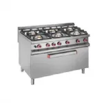 Fourneau 6 feux vifs sur grand four gamme 900 DIAMOND Fourneau 6 feux vifs sur grand four gamme 900 DIAMOND