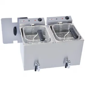 Friteuse lectrique 2 x 8 Litres DIVERSO by Diamond WR-FED8-RV_PROMO