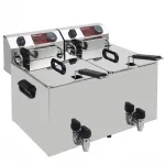 Friteuse électrique 2x 10 litres à poser DIAMOND Friteuse électrique 2x 10 litres à poser DIAMOND