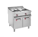Friteuse professionnelle électrique 2x20 Litres sur placard gamme 900 DIAMOND Friteuse professionnelle électrique 2x20 Litres sur placard gamme 900 DIAMOND