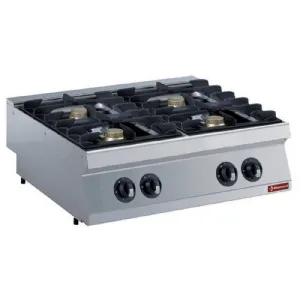 Cuisinire gaz 4 feux 4 x 5,5 kW DIAMOND G17/4F8T-N_PROMO