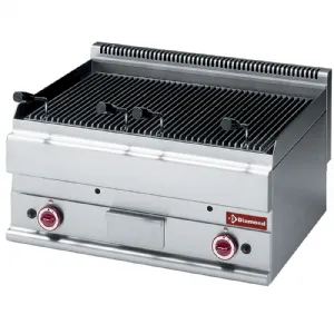 Grill charcoal double  gaz DIAMOND profondeur 650mm G65/GPL7T-N_PROMO