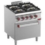 Fourneau 4 feux vifs sur four électrique GN1/1 DIAMOND Fourneau 4 feux vifs sur four électrique GN1/1 DIAMOND