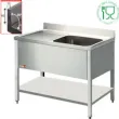 Plonge inox 1 bac avec gouttoir  gauche 1400x700mm DIAMOND - L1411S L1411S_PROMO