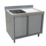 Plonge inox sur meuble 1 bac avec égouttoir à droite 1400x700mm DIAMOND - L1411D-AS Plonge inox sur meuble 1 bac avec égouttoir à droite 1400x700mm DIAMOND - L1411D-AS