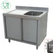 Plonge inox sur meuble 1 bac avec gouttoir  gauche 1400x700mm DIAMOND - L1411S-AS L1411S-AS_PROMO