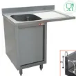 Plonge inox sur meuble 1 bac avec gouttoir  droite 1400x700mm DIAMOND - L1411VD-AS L1411VD-AS_PROMO