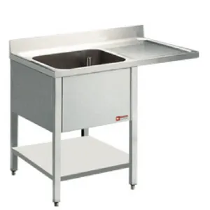 Plonge inox 1 bac avec gouttoir  droite 1400x700mm DIAMOND - L1411VD L1411VD_PROMO