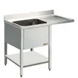 Plonge inox 1 bac avec gouttoir  droite 1400x700mm DIAMOND - L1411VD L1411VD_PROMO