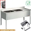 Plonge inox 2 bacs gouttoir  droite 1600x700mm DIAMOND - L1620D-KD L1620D-KD_PROMO