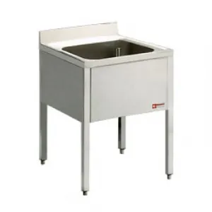 Plonge inox 1 bac sans gouttoir 700x700mm DIAMOND - L710-KD L710-KD_PROMO