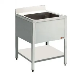 Plonge inox 1 bac sans gouttoir 700x700mm DIAMOND - L711 L711_PROMO