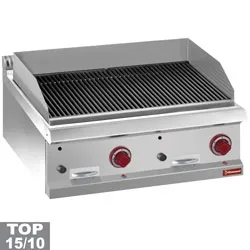 Grill charcoal double  gaz  poser DIAMOND profondeur 700mm G7/GPL8T-ZG_PROMO