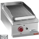 Plancha professionnelle gaz rainurée en fonte 1 zone DIAMOND profondeur 700mm Plancha professionnelle gaz rainurée en fonte 1 zone DIAMOND profondeur 700mm