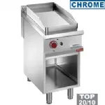 Plancha professionnelle gaz lisse en chrome 1 zone sur baie libre DIAMOND profondeur 900mm Plancha professionnelle gaz lisse en chrome 1 zone sur baie libre DIAMOND profondeur 900mm