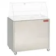 Meuble inox support vitrine VBE-311 sur roulettes DIAMOND