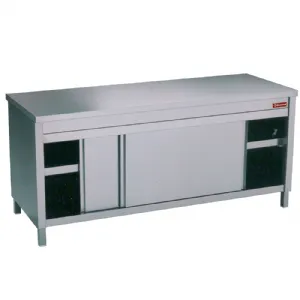 Table armoire inox centrale portes coulissantes DIAMOND TA126/M_PROMO