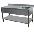 Table du chef inox cuve  droite 1800x700mm DIAMOND - TV1871DA TV1871DA_PROMO