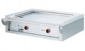 Plancha professionnelle Teppanyaki gaz 2 zones  poser DIAMOND TPG2-12/T_PROMO