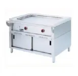Plancha professionnelle Teppanyaki gaz 2 zones sur armoire DIAMOND Plancha professionnelle Teppanyaki gaz 2 zones sur armoire DIAMOND