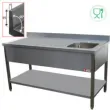 Table du chef inox cuve  droite 1800x700mm DIAMOND - TV1871DA TV1871DA_PROMO