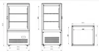 Vitrine rfrigre de comptoir 60 litres Diamond - MIC-36B/R6 MIC-36B/R6_PROMO