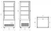 Vitrine rfrigre de comptoir 80 litres Diamond - MIC-48B/R6 MIC-48B/R6_PROMO