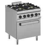 Fourneau 4 feux vifs sur four gaz GN2/1 DIVERSO by DIAMOND Fourneau 4 feux vifs sur four gaz GN2/1 DIVERSO by DIAMOND