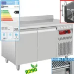 Table réfrigérée adossée 2 portes profondeur 700 DIAMOND DT131/R2A Table réfrigérée adossée 2 portes profondeur 700 DIAMOND DT131/R2A