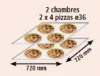 Four  pizza lectrique 2 chambres 4 pizzas TORNATI FORNI FP 272B_PROMO