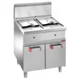 Friteuse professionnelle gaz 2x14 litres sur placard DIAMOND