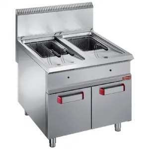 Friteuse professionnelle gaz 2x18 Litres sur placard gamme 900 DIAMOND G9/F36A8-N_PROMO