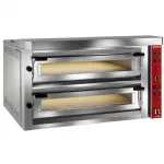 Four à pizza électrique 2 chambres 2x6 pizza entièrement réfractaire LARGE DIAMOND Four à pizza électrique 2 chambres 2x6 pizza entièrement réfractaire LARGE DIAMOND