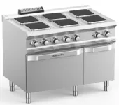 Fourneau 6 plaques électriques carrées sur four électrique MBM - DOMINA PRO 700 Fourneau 6 plaques électriques carrées sur four électrique MBM - DOMINA PRO 700