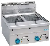 Friteuse professionnelle électrique 2x8 Litres à poser MBM profondeur 600mm Friteuse professionnelle électrique 2x8 Litres à poser MBM profondeur 600mm