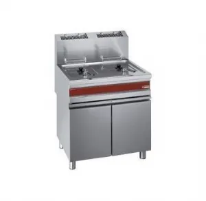 Friteuse professionnelle gaz 2x15 Litres sur placard DIAMOND F15+15G/M_PROMO