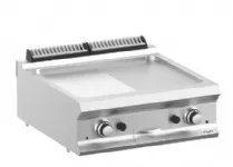 Plancha professionnelle gaz lisse et rainurée à poser MBM - DOMINA PRO 700 Plancha professionnelle gaz lisse et rainurée à poser MBM - DOMINA PRO 700