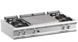 Plaque coup de feu gaz avec 4 feux vifs à poser MBM - DOMINA PRO 700 Plaque coup de feu gaz avec 4 feux vifs à poser MBM - DOMINA PRO 700