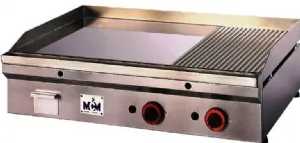 Plancha professionnelle gaz lisse et rainure 2 zones MCM NSR-600_PROMO