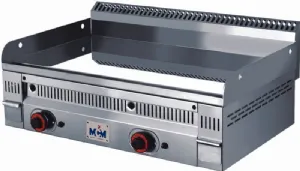 Plancha professionnelle gaz lisse 2 zones MCM PC-90_PROMO