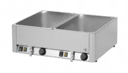 Bain-marie électrique double avec robinet de vidange REDFOX Bain-marie électrique double avec robinet de vidange REDFOX
